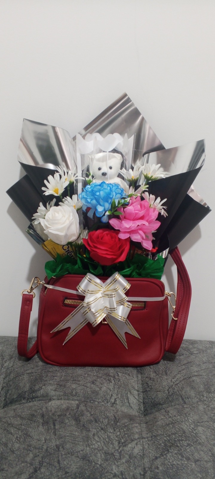 Bolso ramo de flores