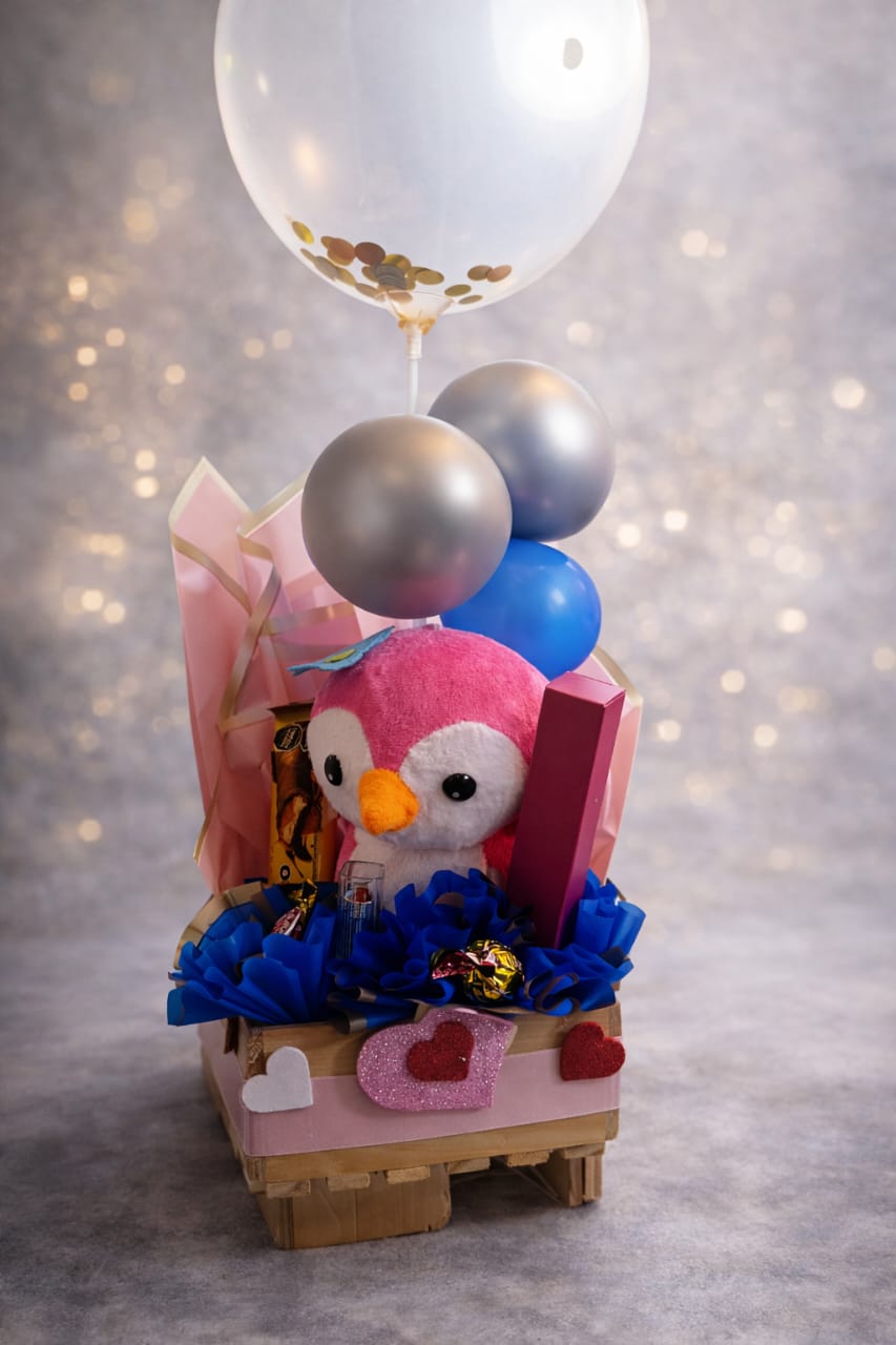 Pingüino globos